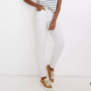 NWT Madewell 10" High Rise Skinny Jeans White 33